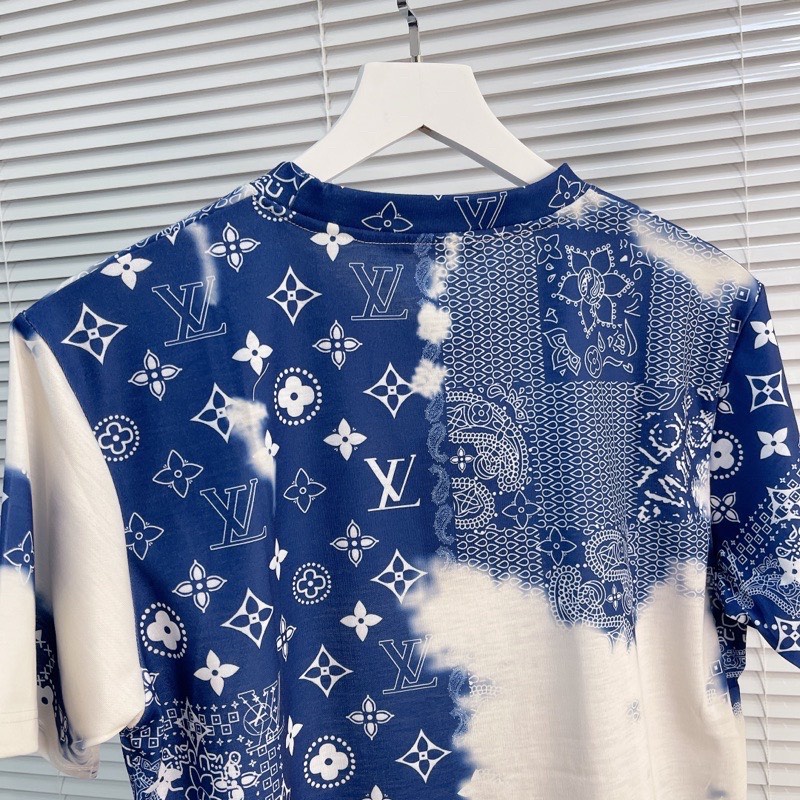 Áo Tee Luon Vuituoi MONOGRAM BANDANA PRINTED T-SHIRT Cao Cấp Full Tag Túi