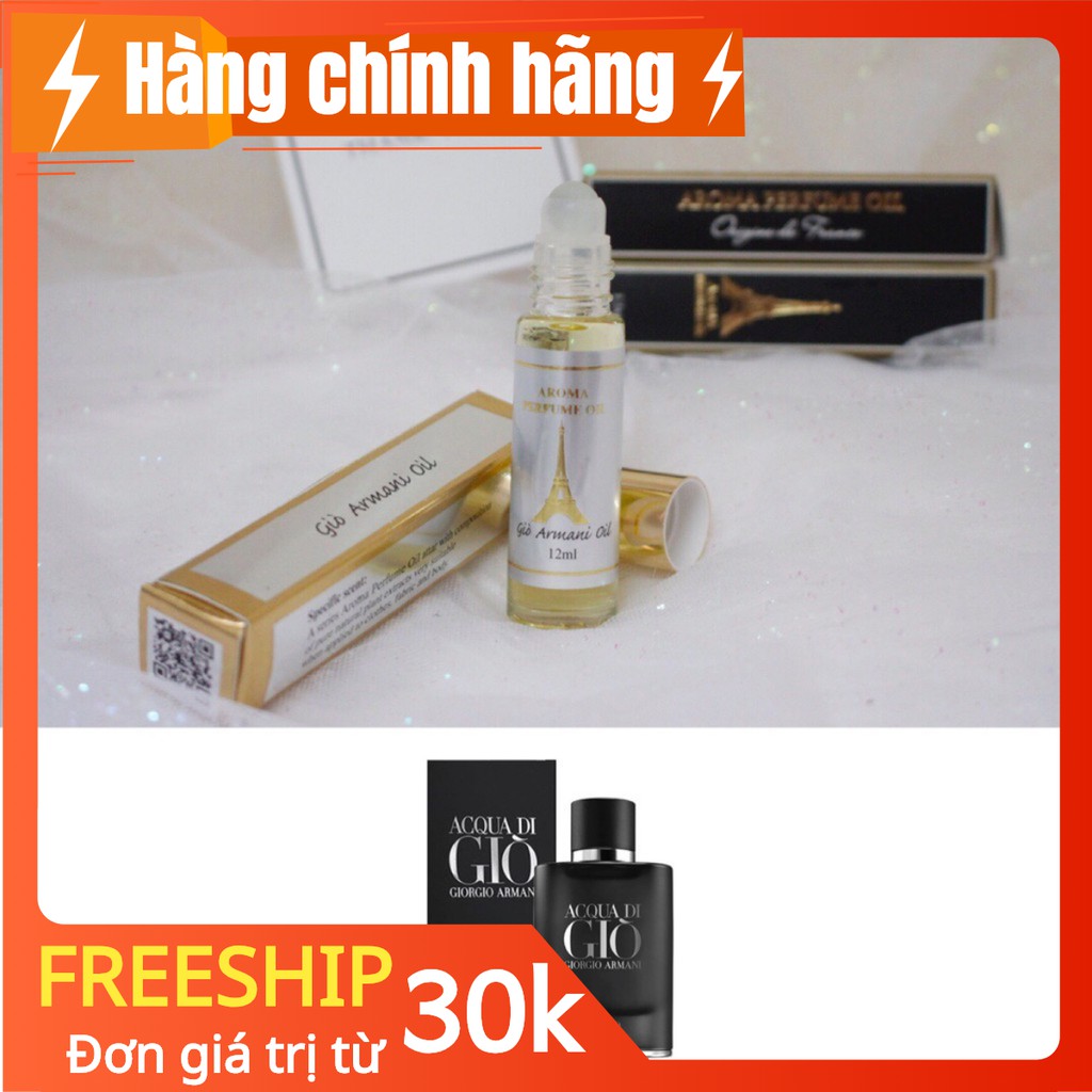 GIÒ ARMANI FOR MEN 12ml dạng lăn - GIORGIO ARMANI - GIÒ M TINH DẦU NƯỚC HOA PHÁP
