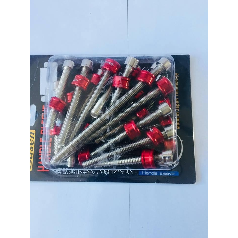 Bộ ốc lốc máy WINNER 150 INOX LÔNG ĐỀN NHÔM (NHIỀU MÀU )