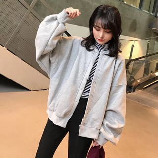 Áo bomber nỉ da cá Hàn Quốc