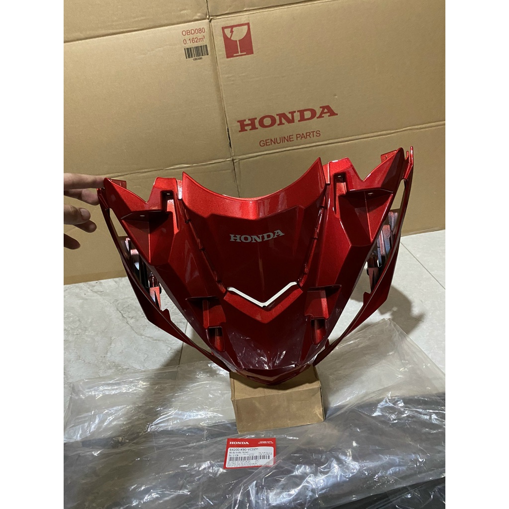 Bộ ốp trước - quây nạ trước HONDA WAVE RSX110 năm 2021 màu Đỏ.