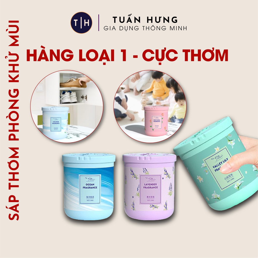 Sáp Thơm Phòng Hàng Loại 1 Cực Thơm, Khử Mùi Phòng Ngủ Nhà Vệ Sinh Với 6 Mùi Hương Tự Nhiên