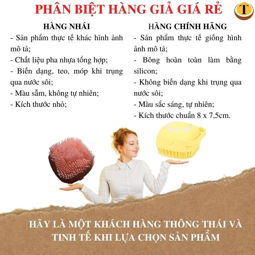 Bông tắm bàn chải silicone tiện dụng giúp tắm tạo bọt massage tẩy tế bào chết siêu sạch - Lep Store
