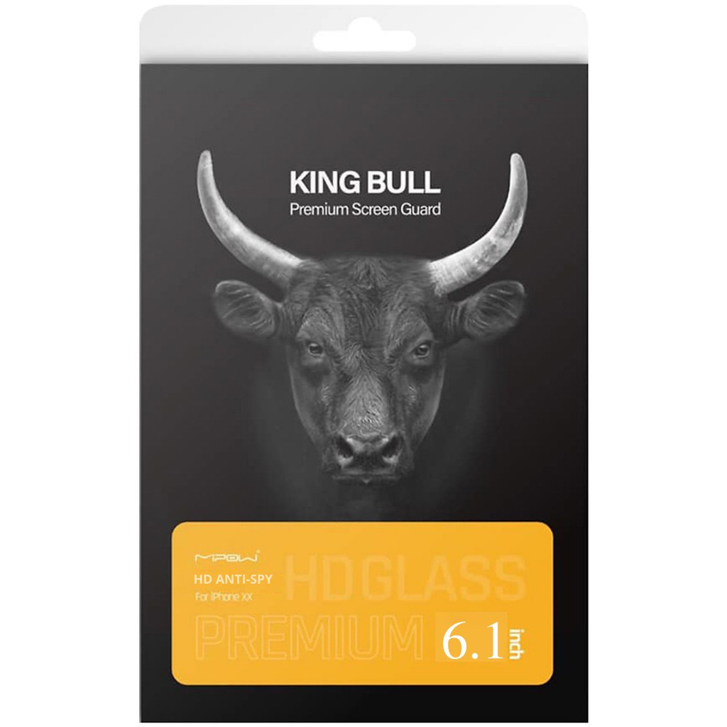 Miếng Dán Cường Lực Chống Nhìn Trộm Mipow Kingbull ANTI-SPY PREMIUM HD (2.7D) iPhone 12 Series