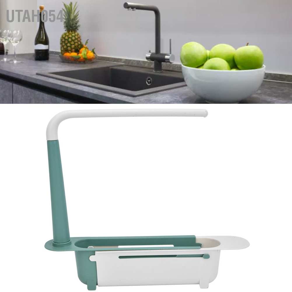Kệ Để Đồ, Giá Treo Để Đồ Rửa Bát Gắn Bồn, Có Thanh Treo Khăn Tiện Dụng Thay Đổi Được Kích Thước