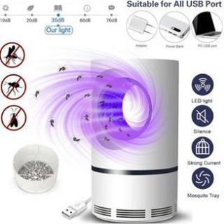 Đèn bắt muỗi Thông Minh , Đèn bắt muỗi hình trụ cổng Usb - Máy bắt muỗi thông minh diệt côn trùng hiệu quả