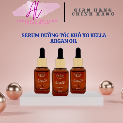 Dầu bóng, tinh dầu dưỡng tóc KELLA Argan Oil 30ml, cung cấp dưỡng chất phục hồi tóc