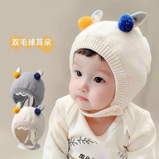 mũ len cục bông