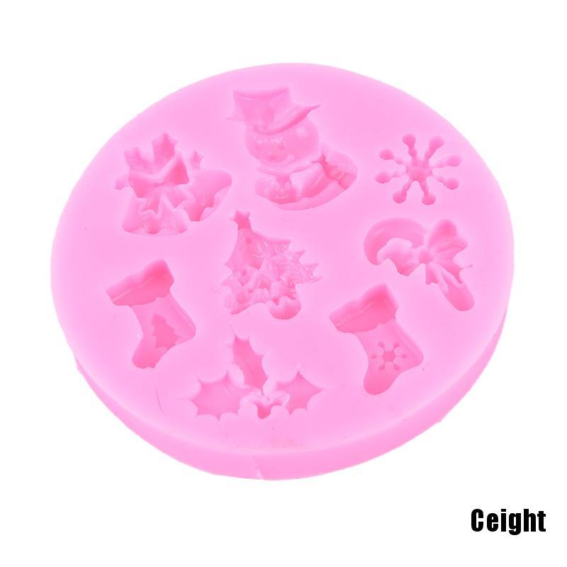 Khuôn Silicone Tạo Hình Người Tuyết Trang Trí Bánh