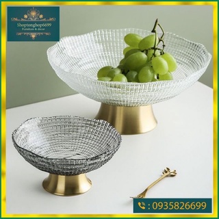 Đĩa thuỷ tinh đựng hoa quả cao cấp