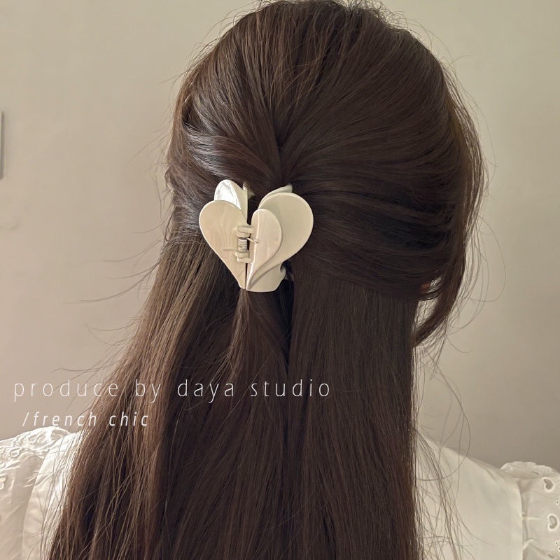 Bán Nóng✿Kẹp Hình Cá Mập Hai Lớp Acrylic Chất Lượng Cao Phong Cách Pháp Ngọt Ngào