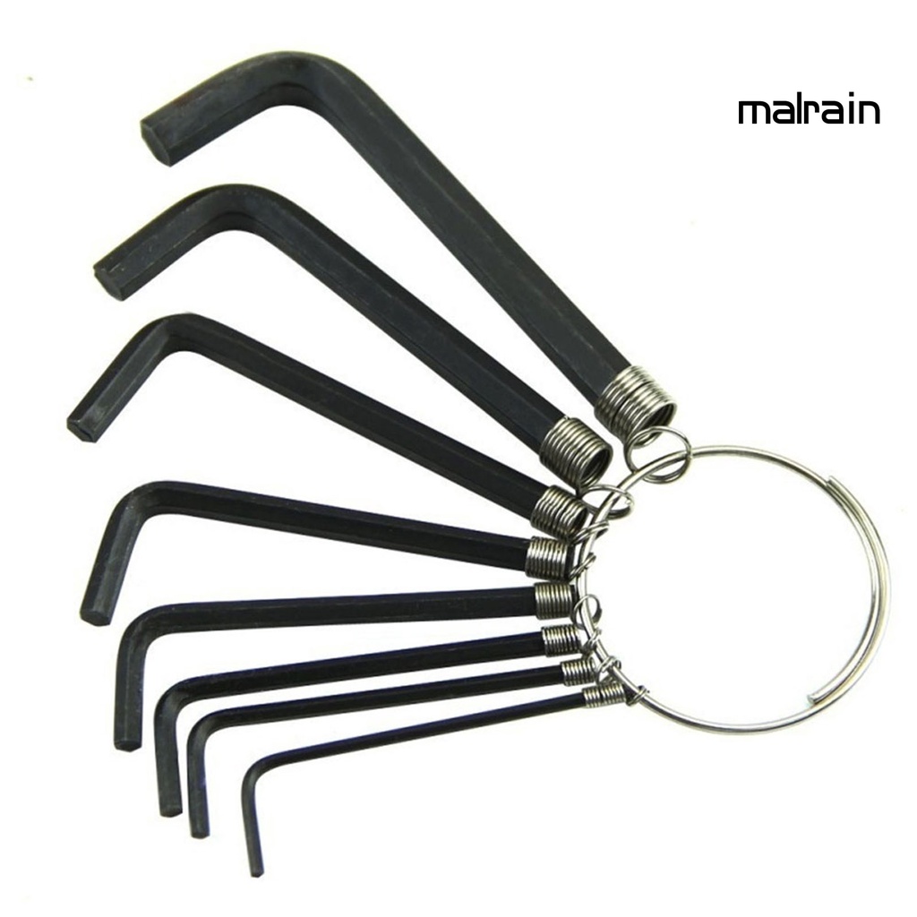 Set 8 Chìa Khóa Lục Giác Có Móc Treo Tiện Dụng Cho Hoạt Động Ngoài Trời