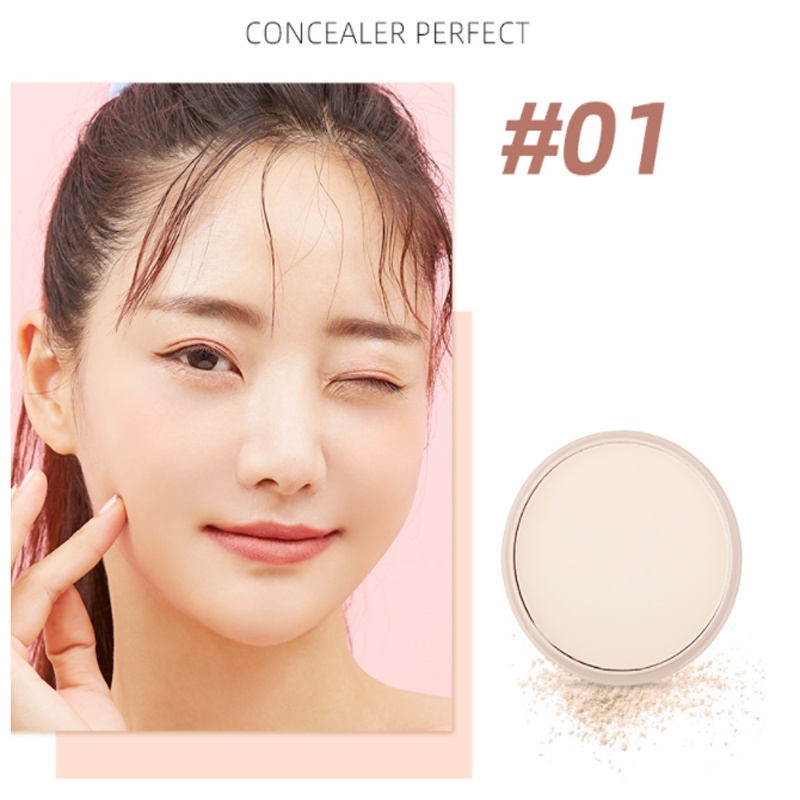 [Hàng mới về] Phấn phủ dạng bột LCHEAR LB040 che khuyết điểm dưỡng ẩm kiềm dầu chống thấm nước không vón cục | BigBuy360 - bigbuy360.vn