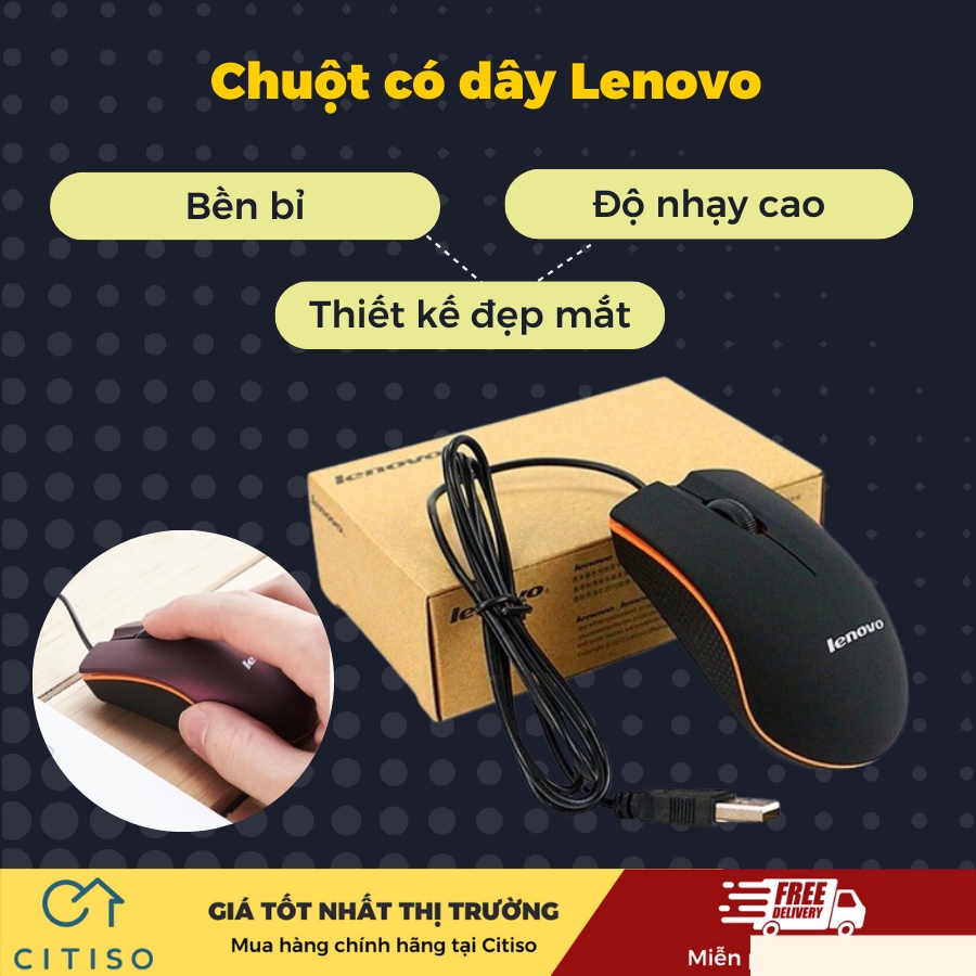 CHUỘT CÓ DÂY LENOVO CHÍNH HÃNG GIÁ RẺ