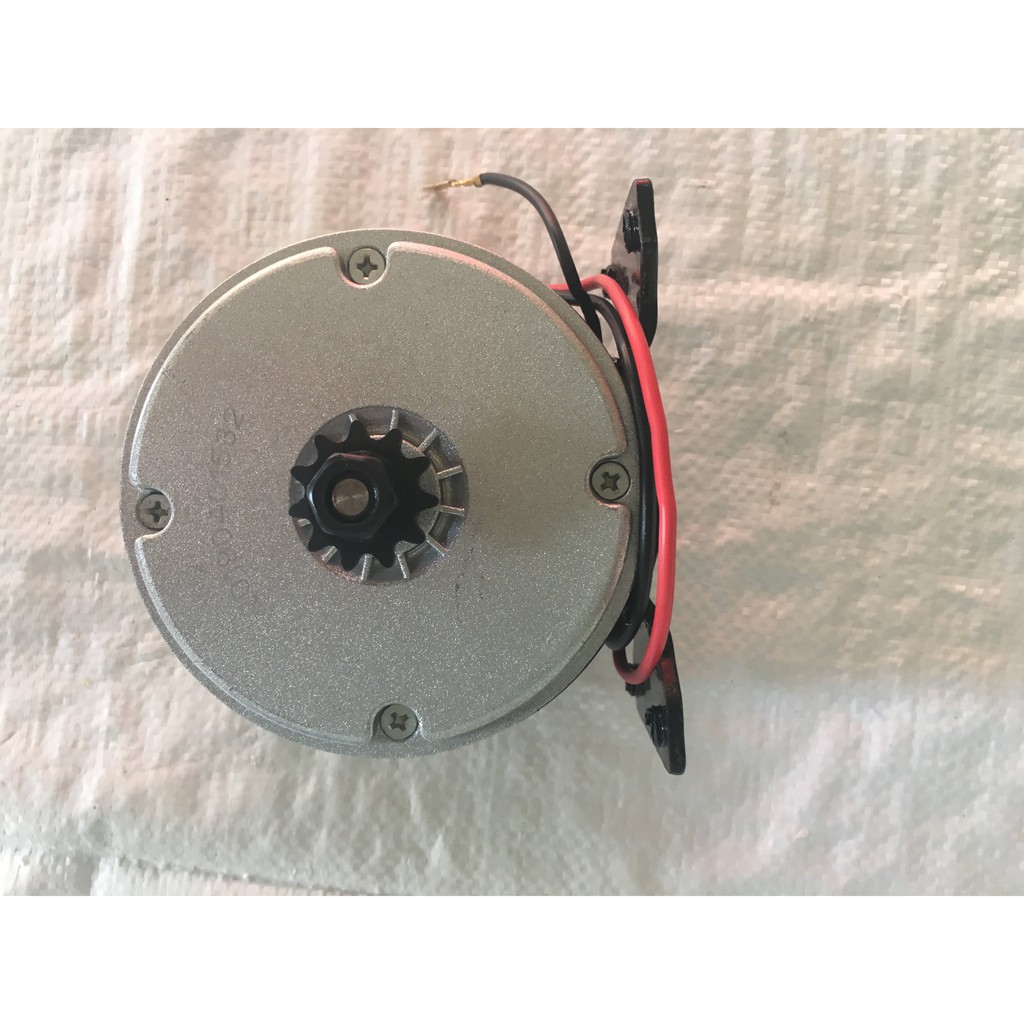 Motor 24V 250W 350W đầu buly chạy dây xích, sên 25H và T8F