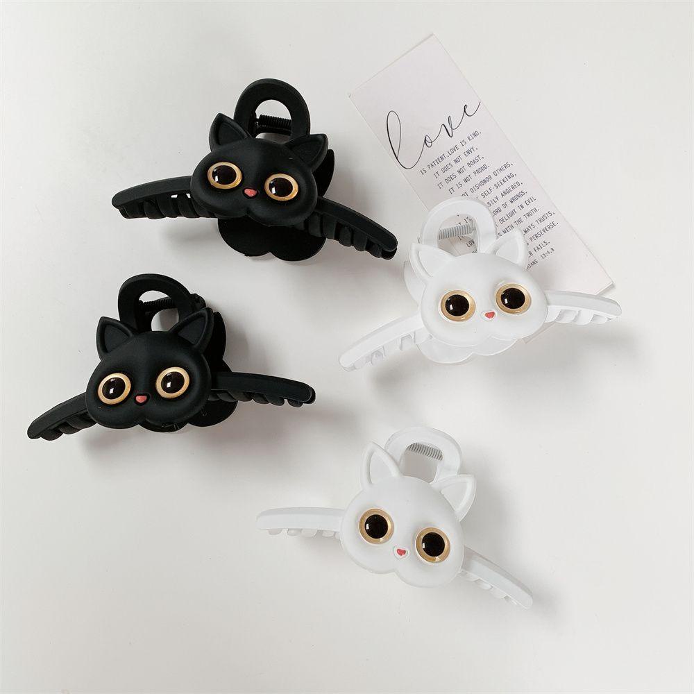 Kẹp Tóc Móng Vuốt Mèo Hoạt Hình Màu Trắng / Đen MIHAN1