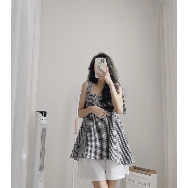 SET ÁO DÂY CỘT KÈM QUẦN SHORT
