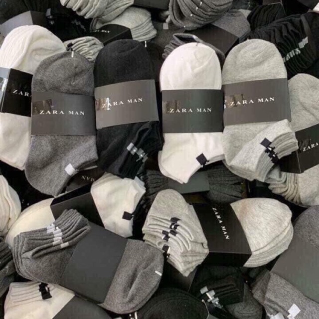 SET 10 Đôi Tất Nam Cổ Ngắn ZARA MAN