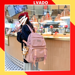 Balo ulzzang hàn quốc nam nữ cao cấp đẹp cặp đi học giá rẻ thời trang du lịch dễ thương (không bao gồm ếch)