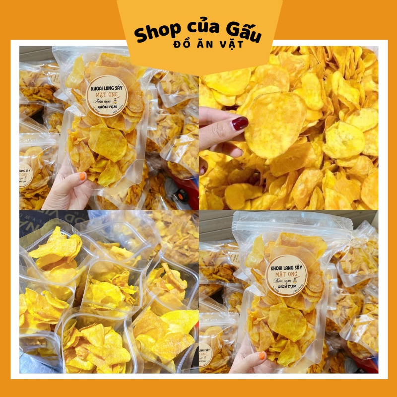 🎁FREESHIP🎁 Khoai Lang VÀNG Sấy Mật Ong Đặc Sản Đà Lạt
