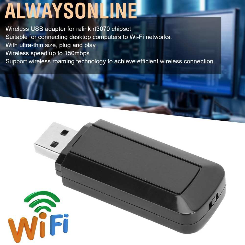 RALINK Bộ Chuyển Đổi Mạng Không Dây Cho Windows 7 / 8 / 10 / Linux Slink Rt3070 150mbps 802.11n