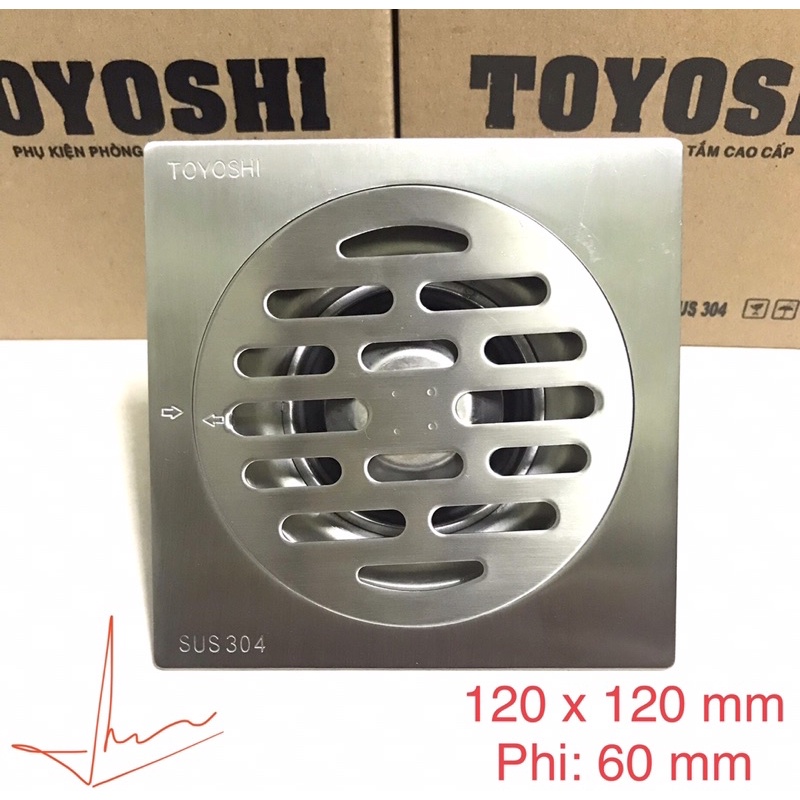 Phểu thu nước sàn cao cấp inox SUS 304 TOYOSHI