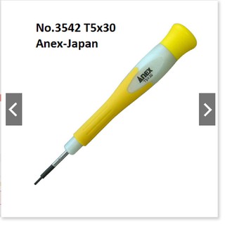 Tô vít chính xác tay cầm cách điện đầu hoa thị No.3542-T5x30 hãng Anex Nhật Bản