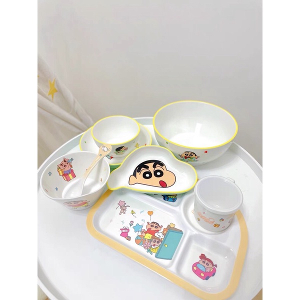 Bộ bát đĩa hình Shin cậu bé bút chì dành trẻ em