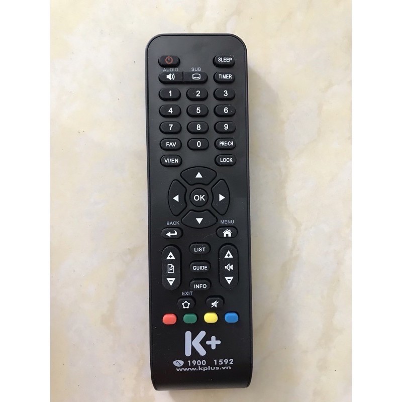 Điều khiển đầu thu truyền hình K+ HD