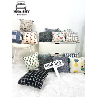 Gối Tựa Lưng - gối Sofa Trang Trí Hoạ Tiết 36x36cm và 45x45cm