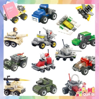 Đồ chơi lắp ráp lego giá rẻ Kazi mô hình phương tiện quân sự các loại mini cho bé