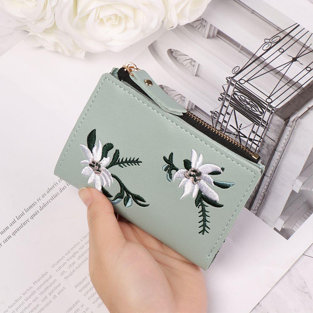 Ví Ngắn Dạng Gập In Họa Tiết Hoa MIHAN1