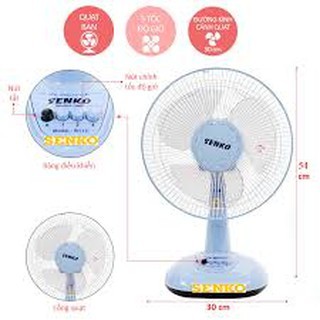 Quạt bàn senko B1213 ( mẫu mới )