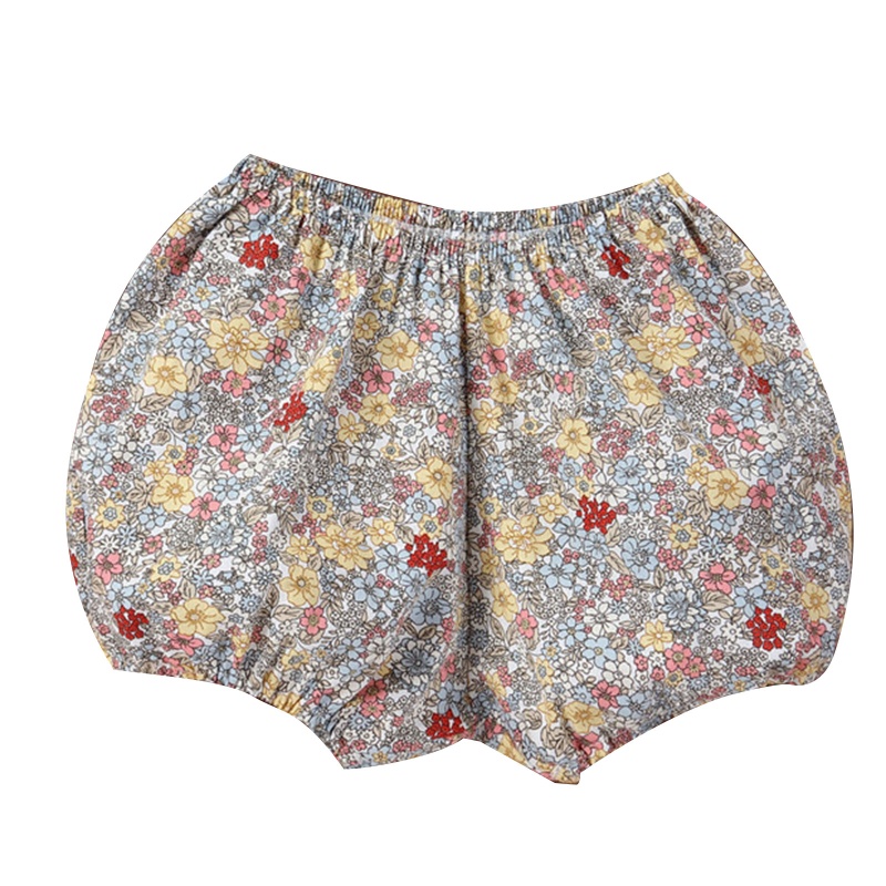 Quần Short Dáng Rộng Bằng PP In Hoa Dễ Thương Thời Trang Mùa Hè Cho Bé Gái 0 Tuổi