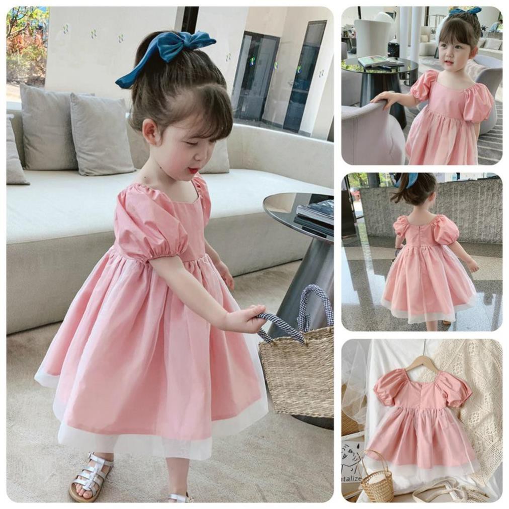 IVT34 Size90-140 (12-30kg) Váy đầm xoè bé gái - Kiểu dáng công chúa Hàng Quảng Châu Thời trang trẻ em