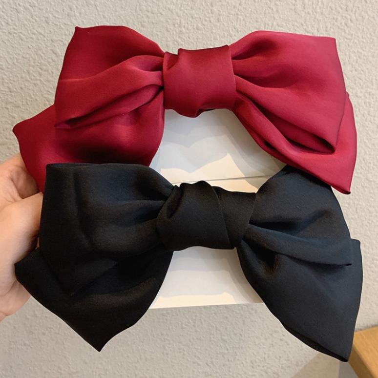 Kẹp tóc nơ ruy băng cỡ lớn thời trang Hàn Quốc - Kẹp nơ bướm tóc bản to rất đẹp