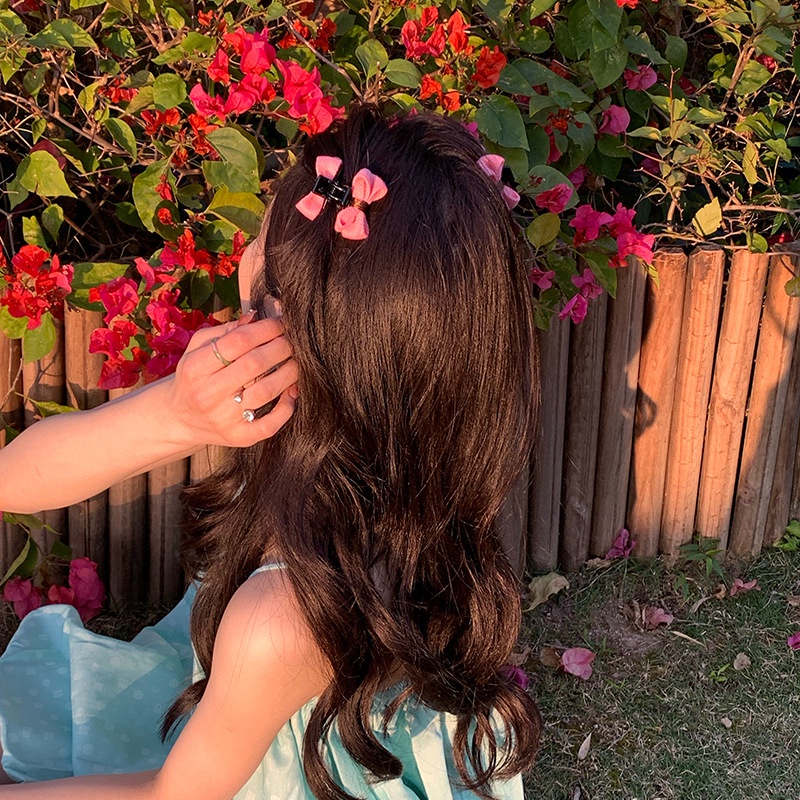 Kẹp Tóc Hình Nơ / Đầu Lâu Nhỏ Xinh Thời Trang Hàn Quốc 2022