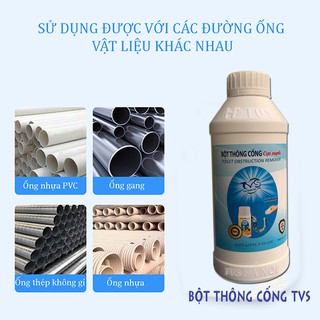 Bột thông tắc cống TVS CỰC MẠNH,thông cống,thông tắc bồn cầu,bồn rửa mặt,rửa bát.