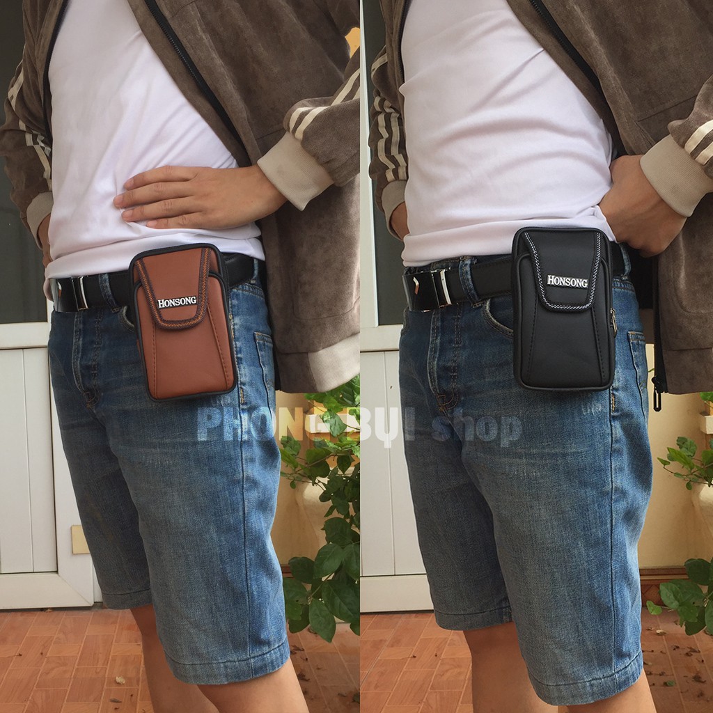 Túi Đeo Hông Đựng Điện Thoại Dáng Đẹp Da Mềm Thuận Lợi Đi Du Lịch Đi Phượt | BigBuy360 - bigbuy360.vn