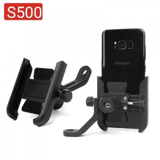 Kẹp - giá đỡ cho điện thoại gắn xe máy inox s500 xoay 360 - giá đỡ điện thoại