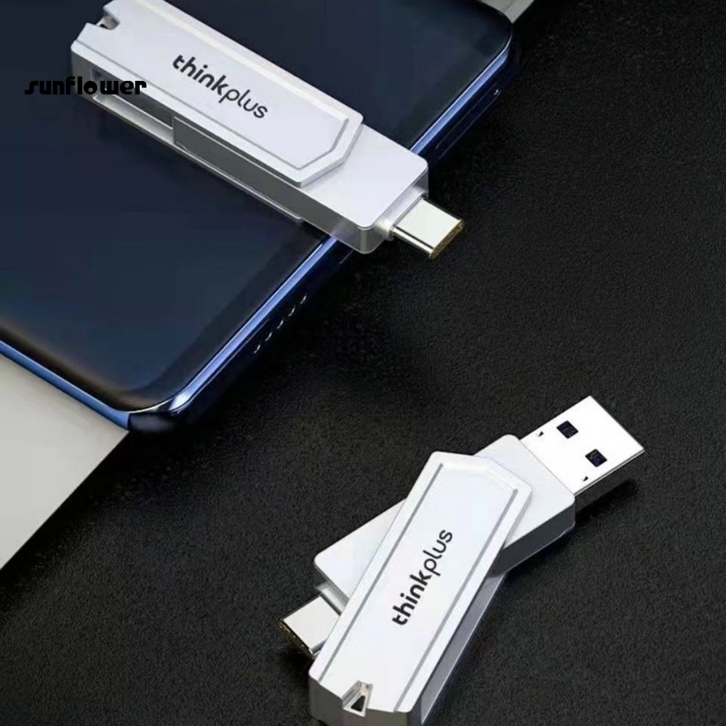 Ổ Đĩa Flash Usb 3.0 Xoay Được Cho Lenovo Thinkplus TYCU301 32 / 64 / 128GB Type-C