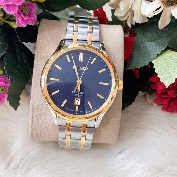 Đồng hồ nam Automatic Seiko Presage Date ,Dây Thép , Size 41mm