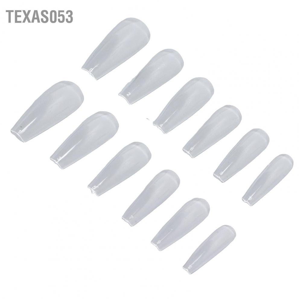 [Hàng mới về] Set 240 móng tay giả trong suốt siêu mỏng kiểu ba lê tiện dụng