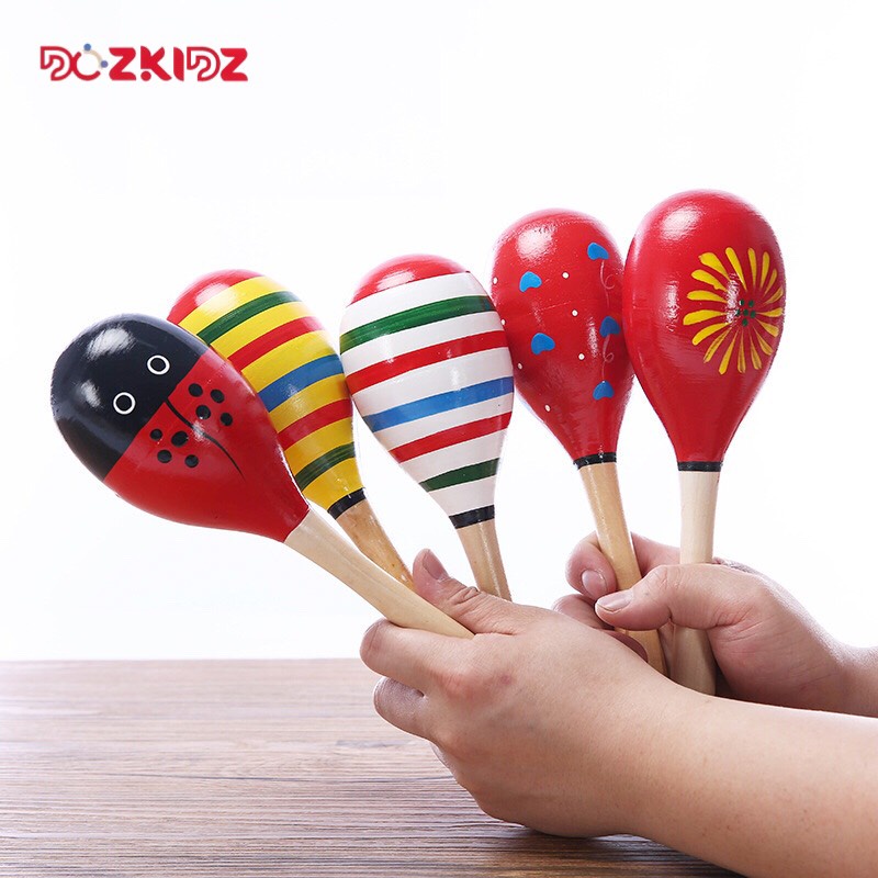 Đồ chơi âm nhạc các loại Maracas, phát triển cảm quan cho bé từ 0 tuổi trở lên - DOZKIDZ