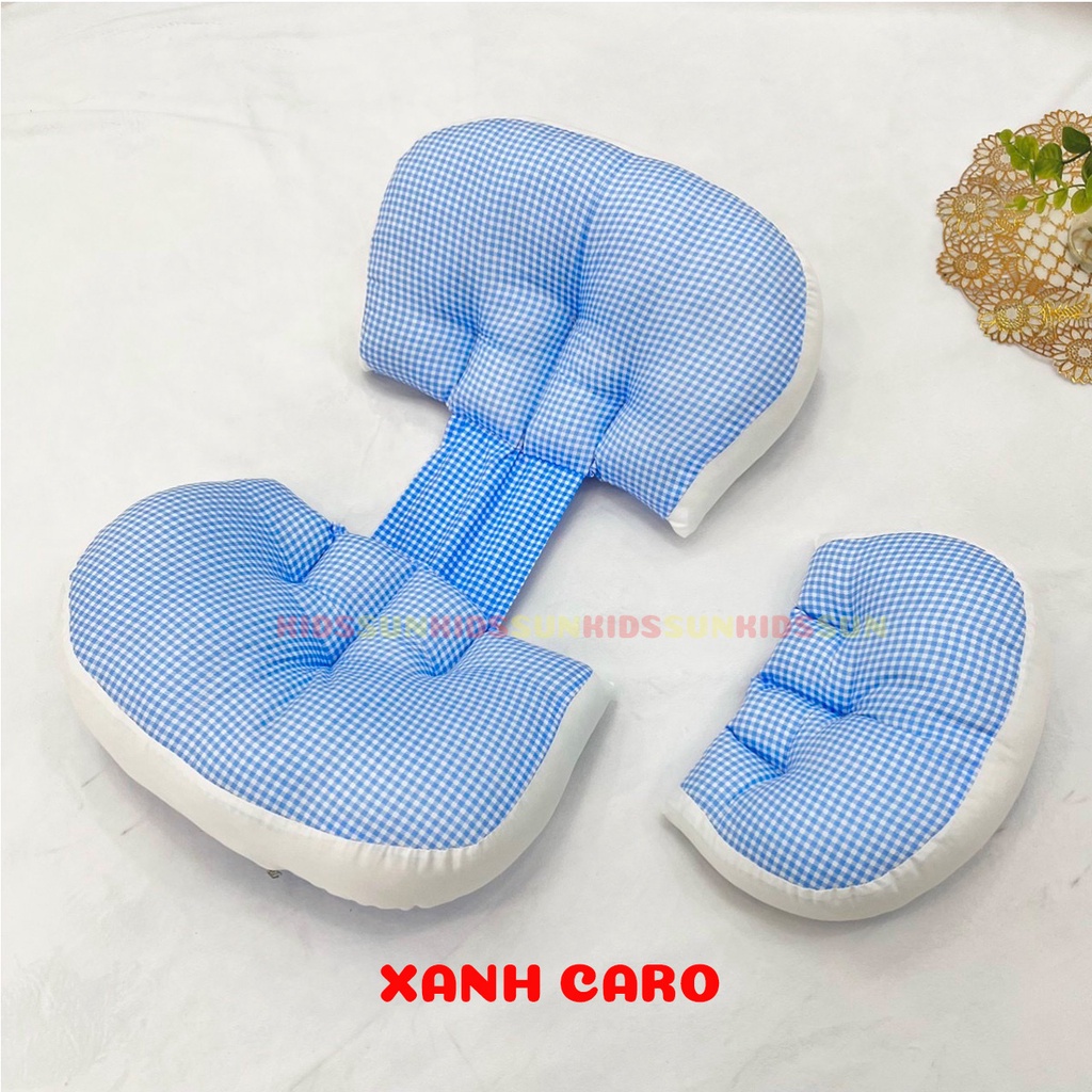Gối bầu cánh tiên đa năng kèm gối phụ Kidssun giảm đau lưng, nâng đỡ bụng cho mẹ bầu