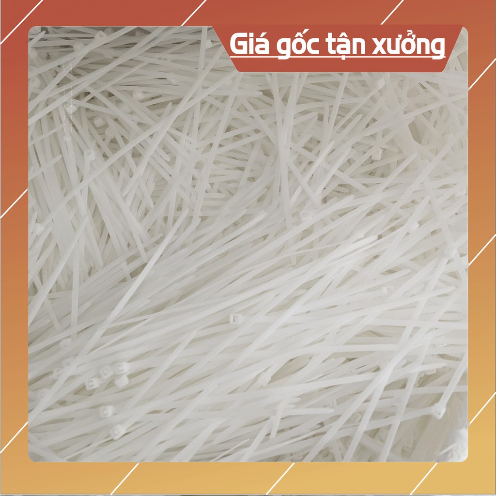Dây rút nhựa màu trắng loại 10cm