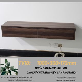 [FREE SHIP-Hàng ráp sẵn]- Kệ tivi treo tường gỗ MDF dài 1m