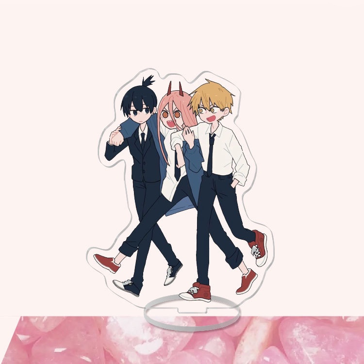 (nhiều mẫu) Standee IN HÌNH Chainsaw Man Thợ săn quỷ tượng acrylic anime mica chibi trưng bày