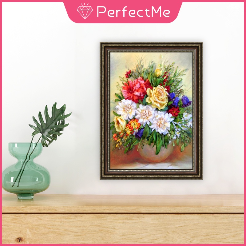 Bộ Tranh Đính Đá 5D Tự Làm 30x40cm Hình Bông Hoa Trang Trí Nhà Cửa