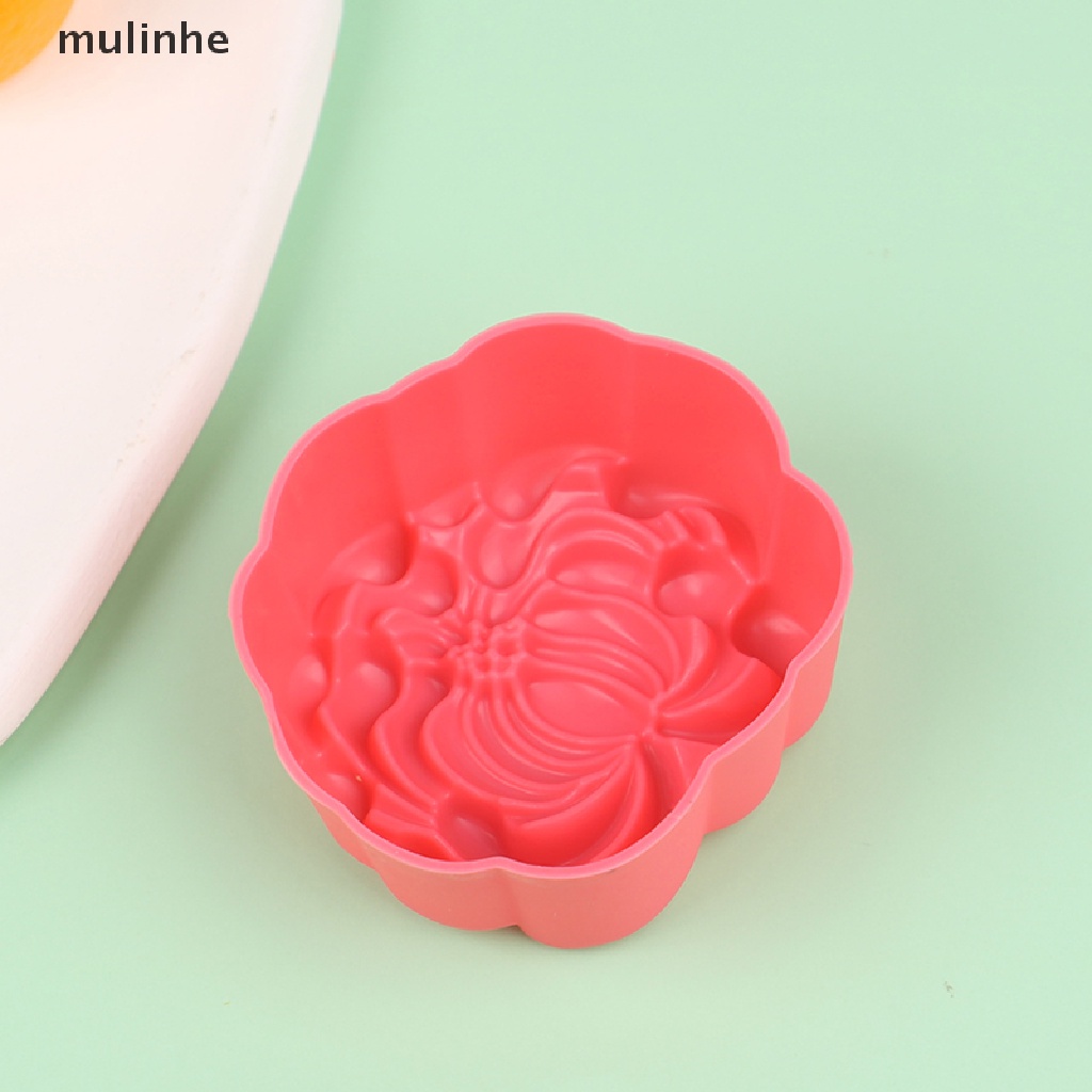 Set 12 Khuôn Silicon Làm Bánh Pudding Hình Hoa Cúc 5cm